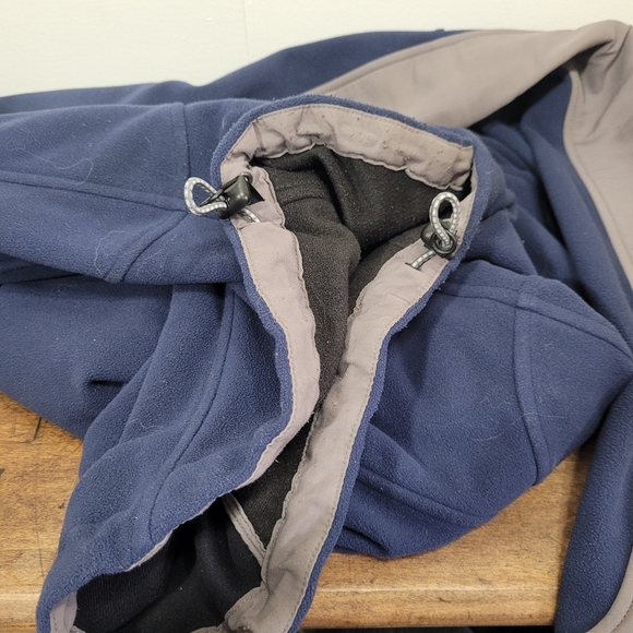 Marmot Blue/Grey Windstopper Fleece Zip Up Jacket Men's sz M - Picture 9 of 10